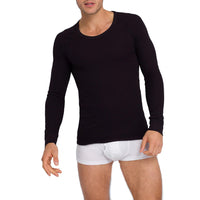 Holeproof Thermal Aircel Long Sleeve Tee in Black