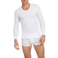 Holeproof Thermal Aircel Long Sleeve Tee in White