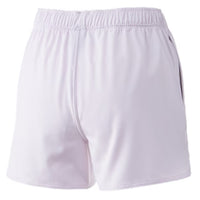 Back of Huk Womens Pursuit Volley Shorts in Barely Pink