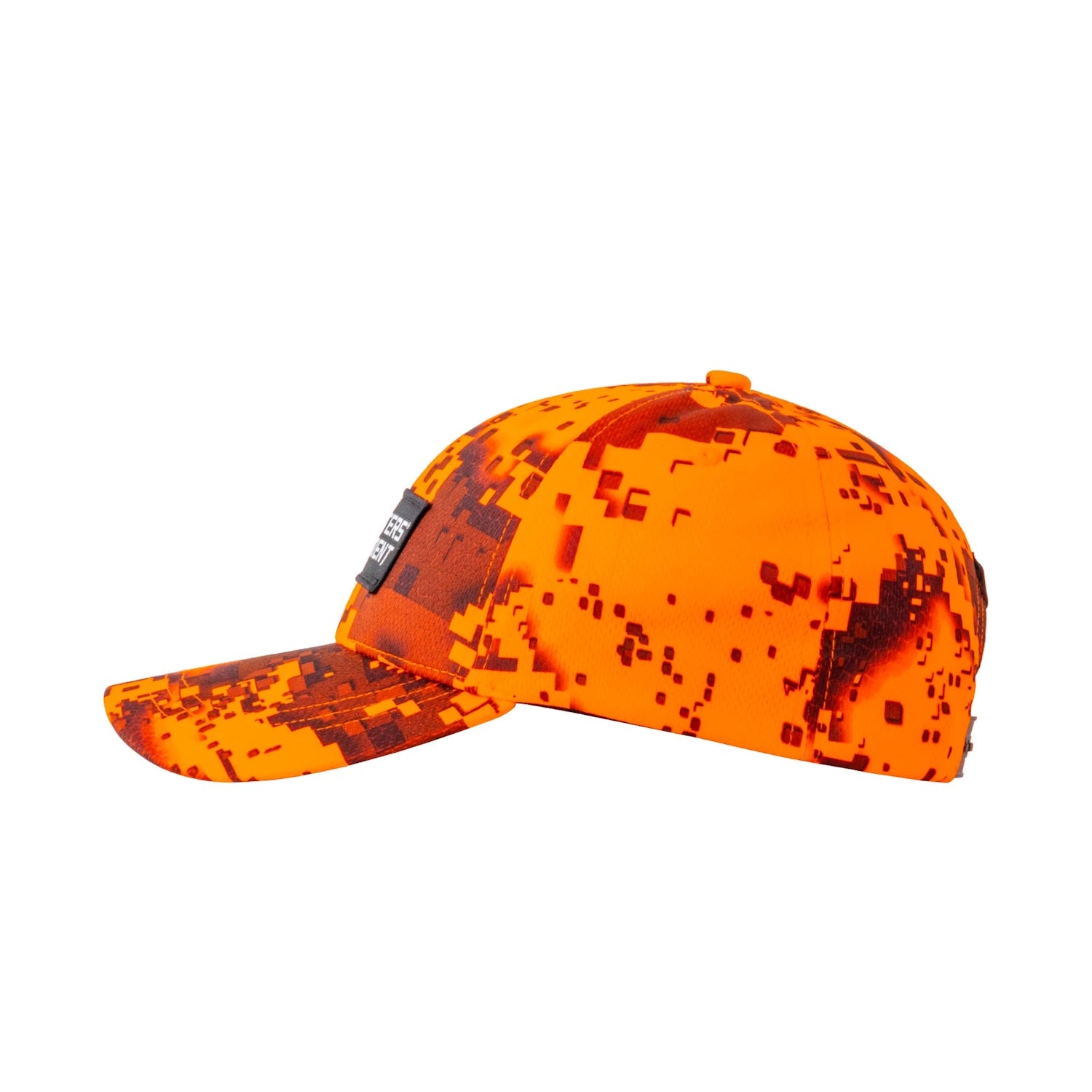 Side of Hunters Element Patch Cap in Desolve Fire