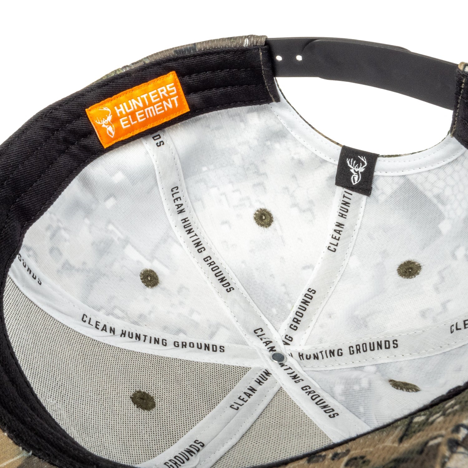 Inside of Hunters Element Patch Cap in Desolve Veil