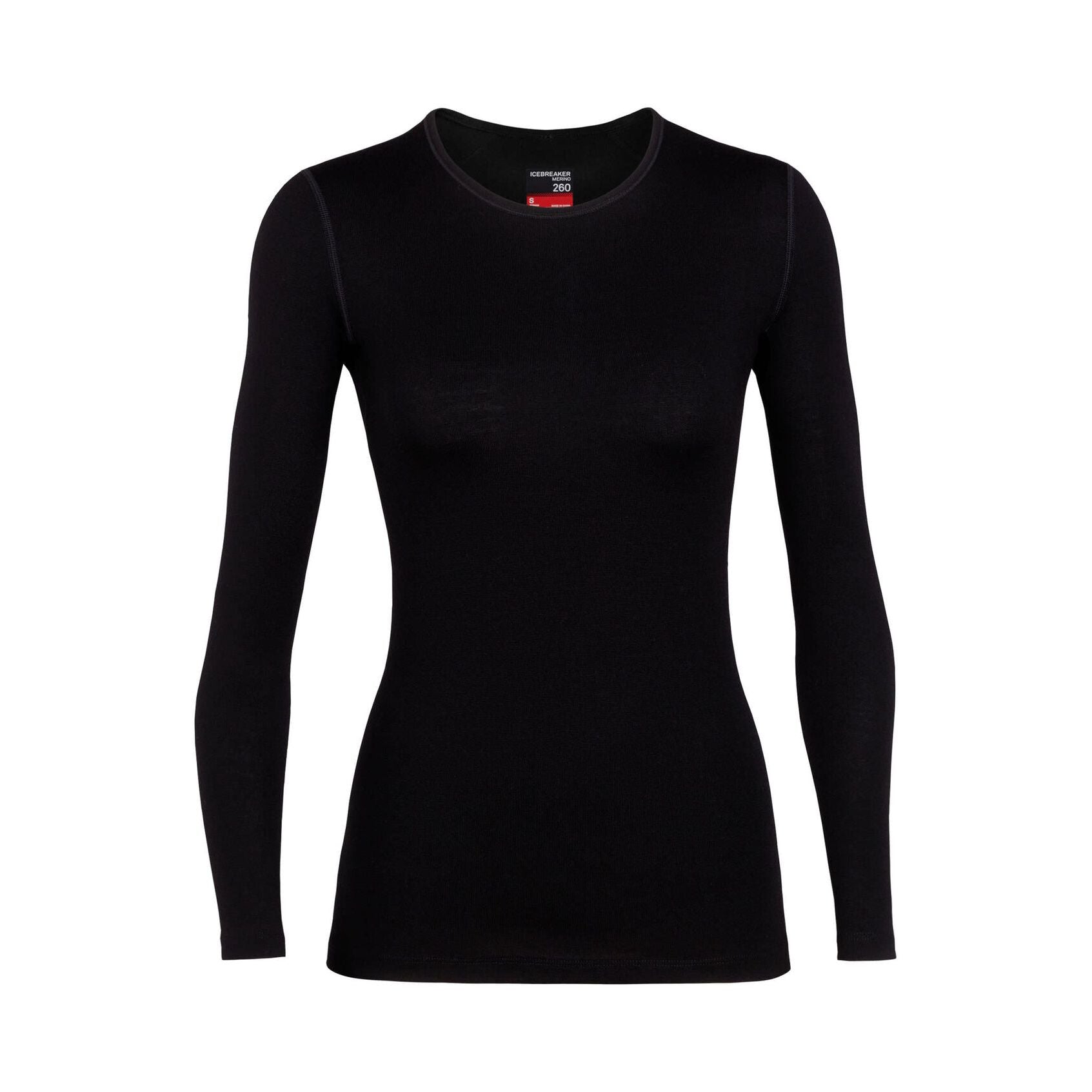 Icebreaker Women's 260 Tech Long Sleeve Crew in Black