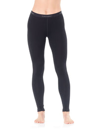 Icebreaker Women's 260 Tech Merino Leggings in Black worn by model