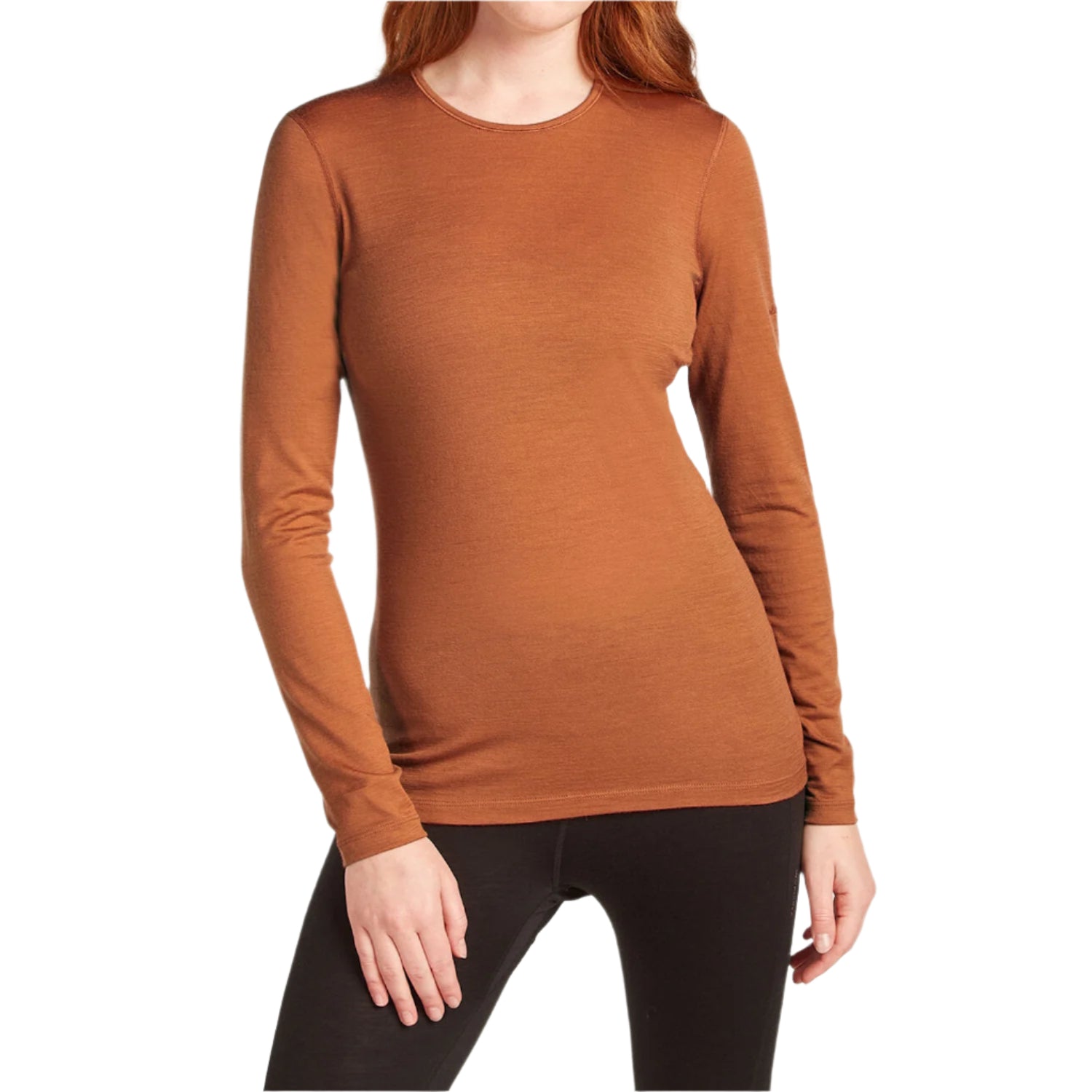 Icebreaker Women's Merino 200 Long Sleeve Crewe Dusty Clay