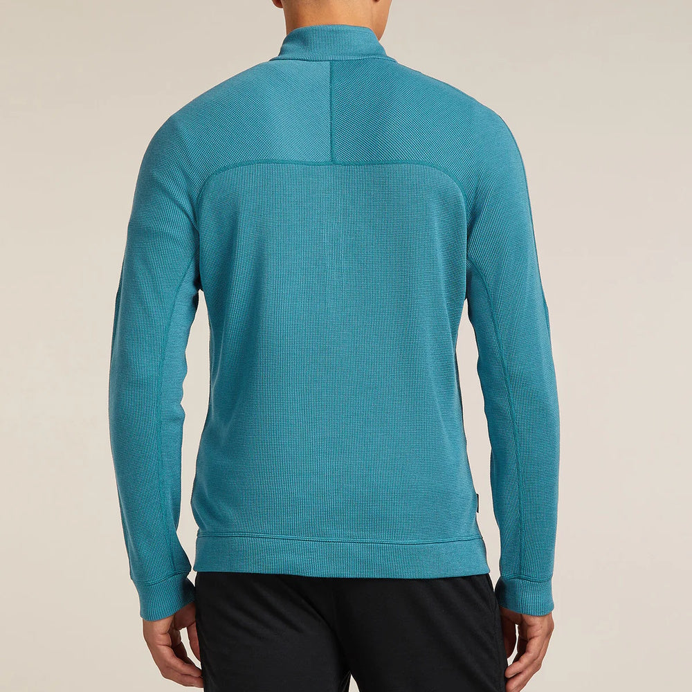 Icebreaker Mens Merino 260 Waffle Knit Wander Long Sleeve Half Zip