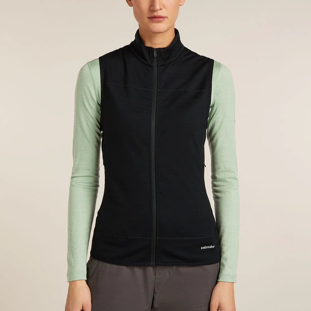 Icebreaker Womens Merino Blend 300 RealFleece Descender Vest