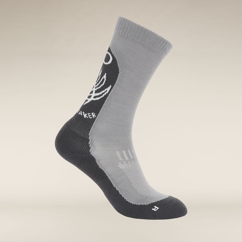 Icebreaker Womens Merino Hike+ Light Crew Fresh Fern Socks