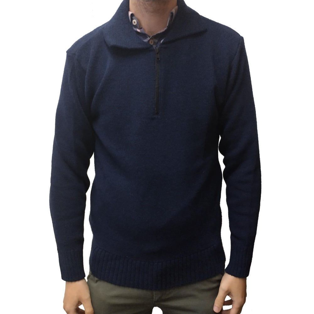 Johnny Mack Zip Pullover 2.0 in Navy