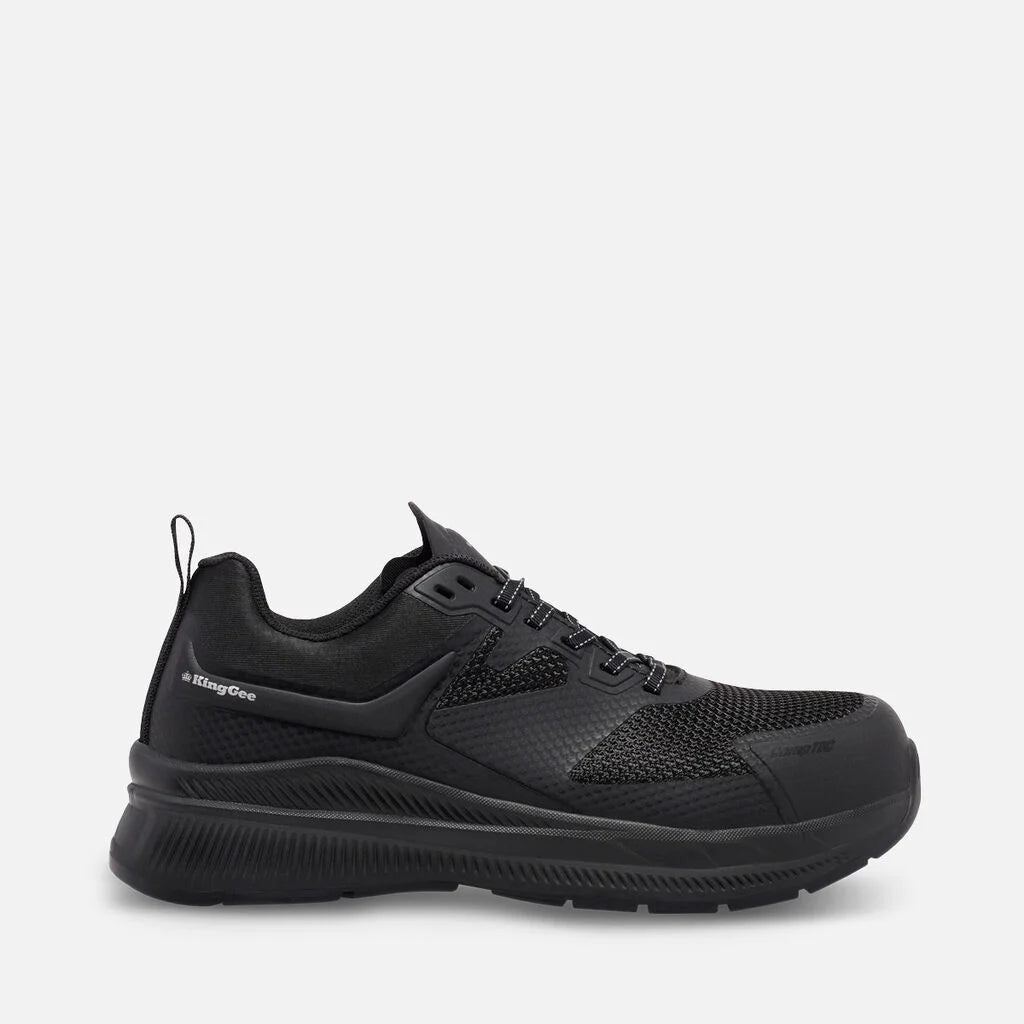 KingGee K26496 Womens Hypertec Sport Work Shoes (Black)