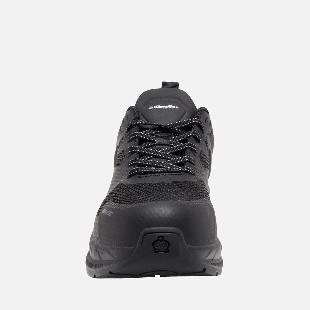KingGee K26496 Womens Hypertec Sport Work Shoes (Black)