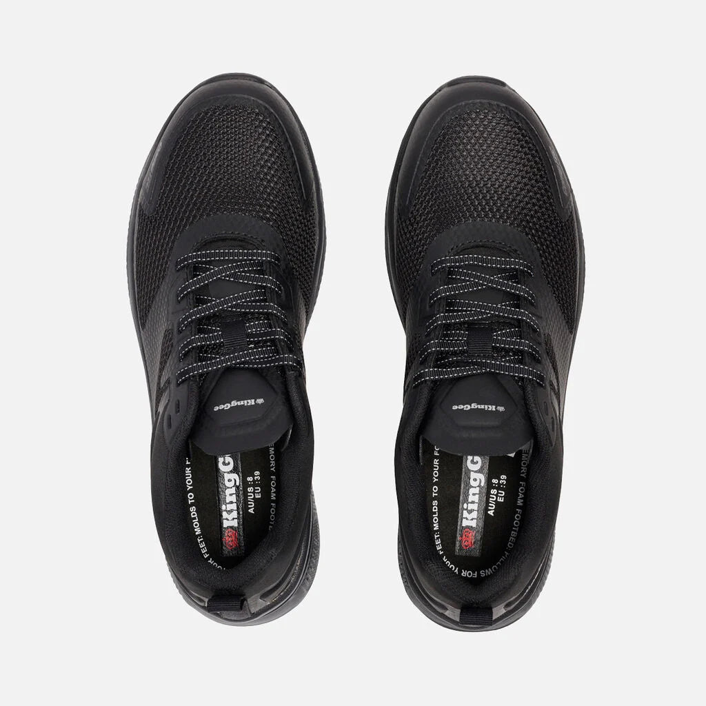 KingGee K26496 Womens Hypertec Sport Work Shoes (Black)