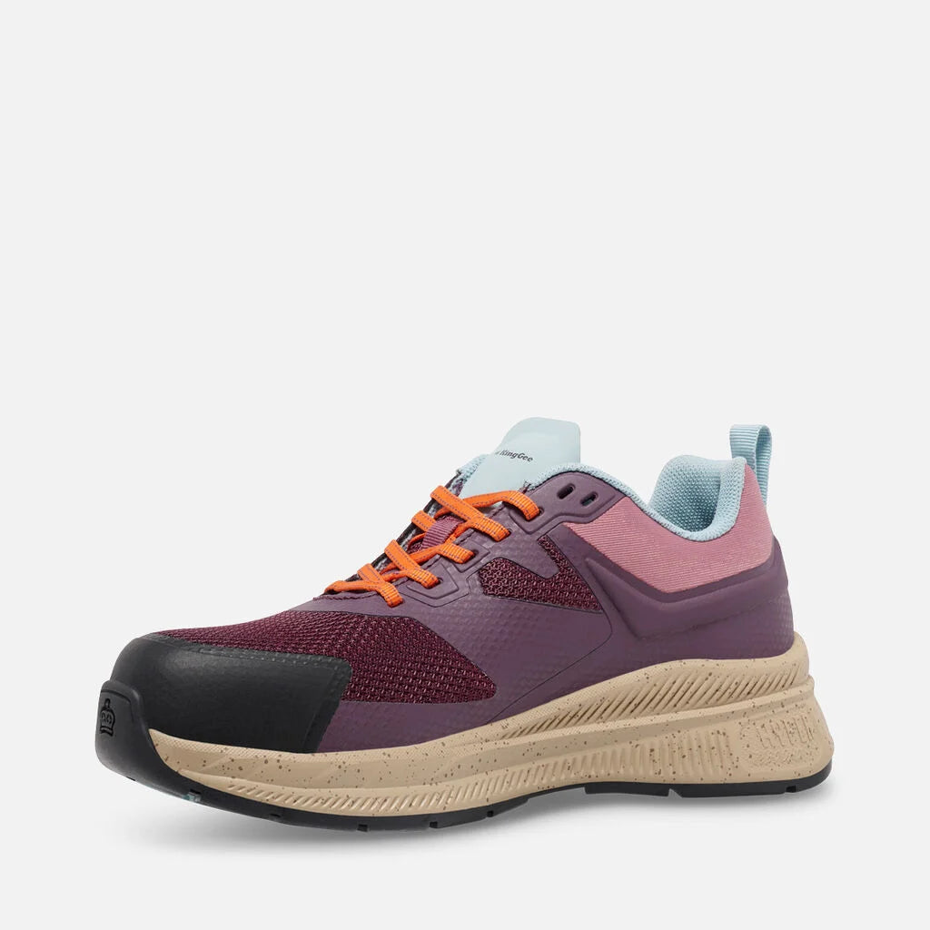 KingGee K26497 Womens Hypertec Sport Work Shoes (Berry)