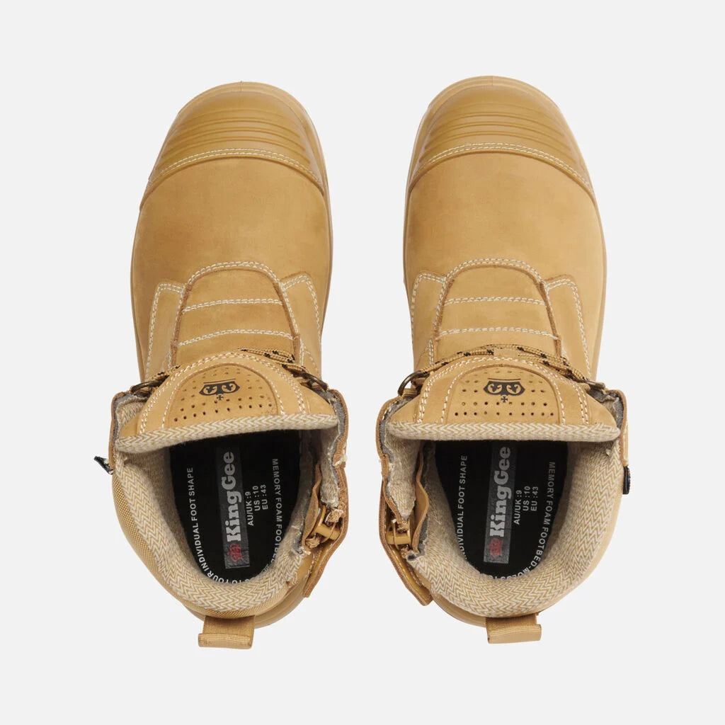 KingGee K28009 Bennu Pro 6 Work Boots (Wheat)
