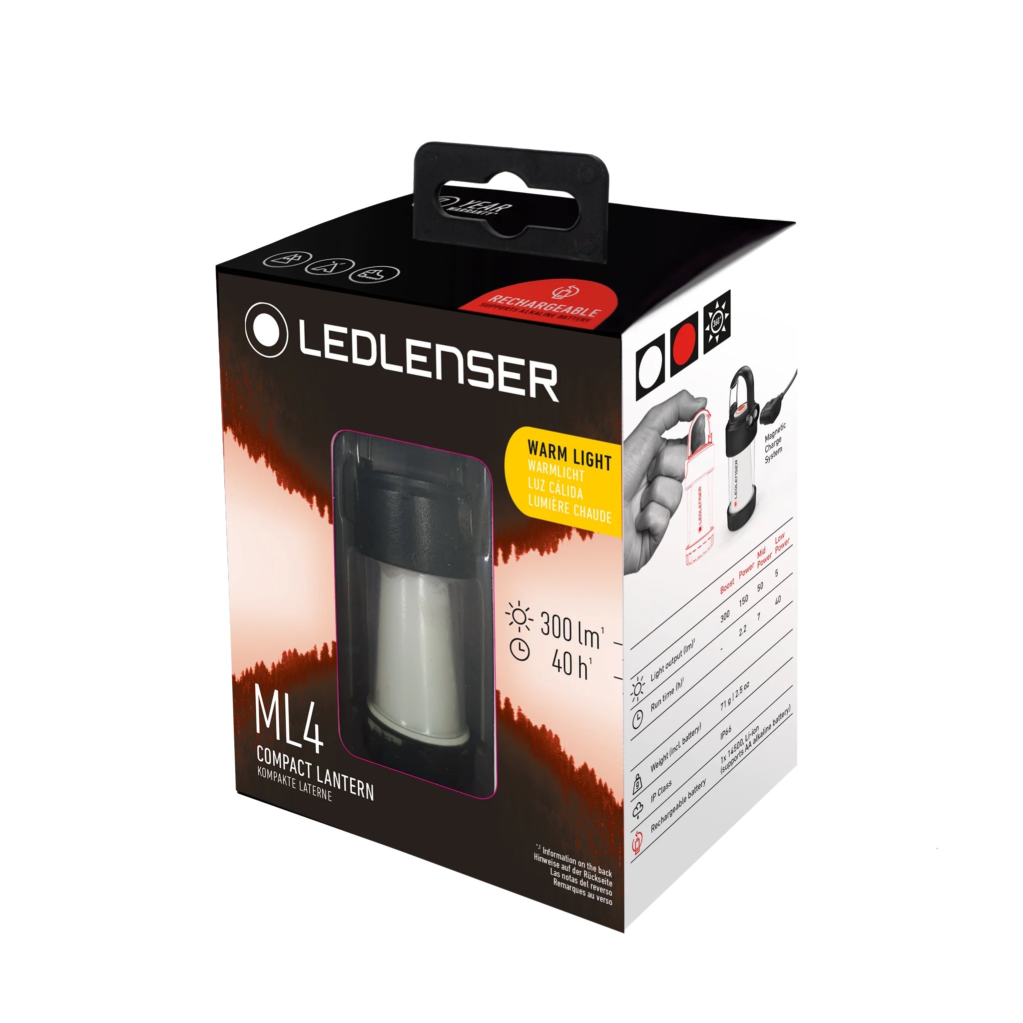 Led Lenser ML4 Warm Light 300 Lumen Mini Lantern
