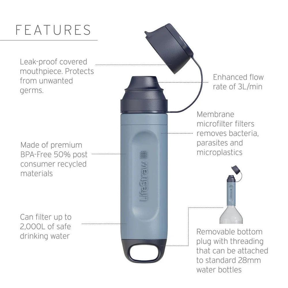 Features of LifeStraw Peak Series SOLO Water Filter