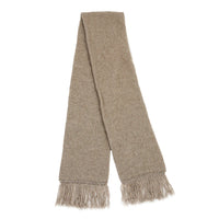 Lothlorian Possum Merino Plain Scarf in Natural