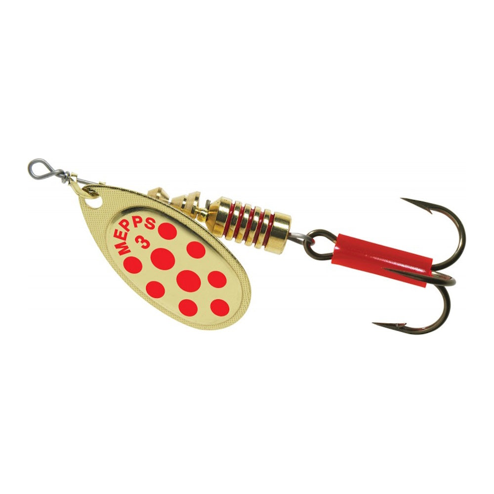 Mepps Aglia Decorees Lure Red Dots