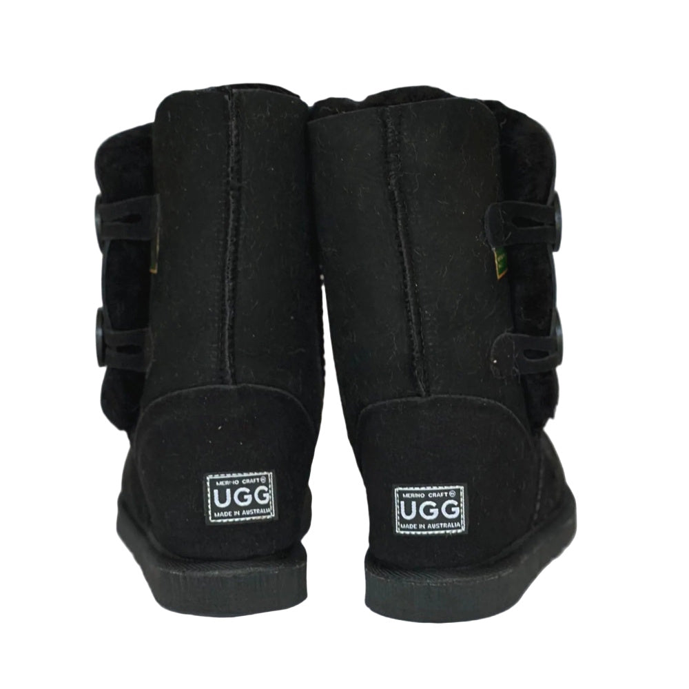 Merino Craft Short Two Button Ugg Boots