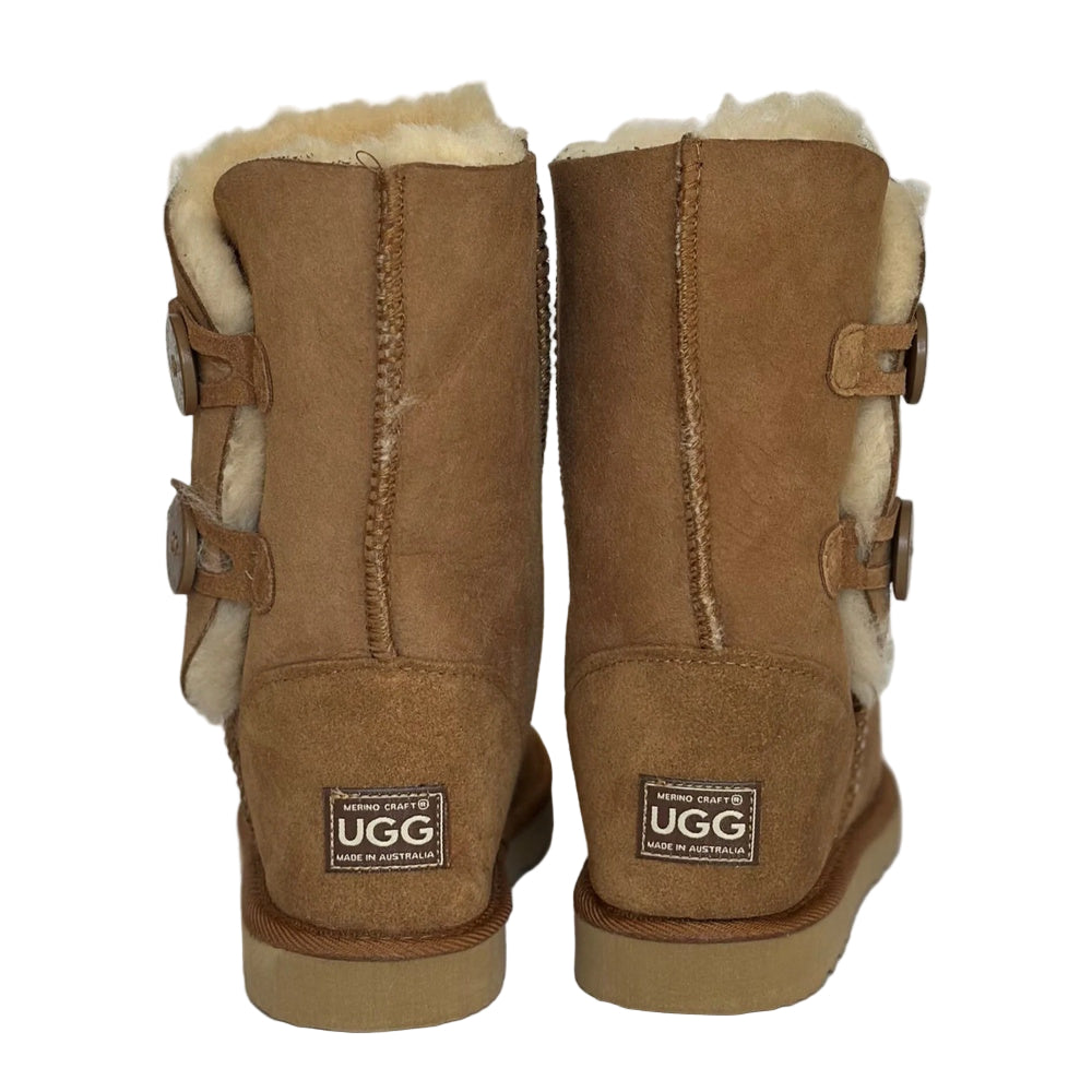 Merino Craft Short Two Button Ugg Boots