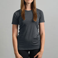 Merino Skins Womens Lite Short Sleeve T-Shirt (Grey)