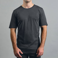 Merino Skins Mens Lite Short Sleeve T-Shirt (Grey)