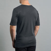 Merino Skins Mens Lite Short Sleeve T-Shirt (Grey)