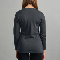 Merino Skins Womens Lite Long Sleeve T-Shirt (Grey)
