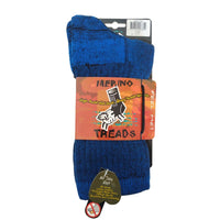 Merino Treads Allday Feet Socks With Black Inner in Cobalt Blue