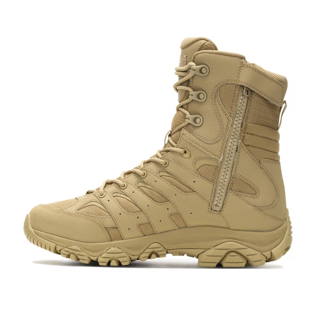 Merrell Mens MOAB 3 Tactical 8 Inch Zip Boots (Dark Coyote)