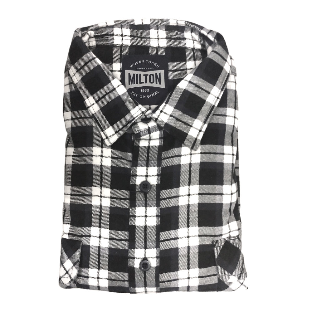 Milton Mens Full Button Flannelette Shirt