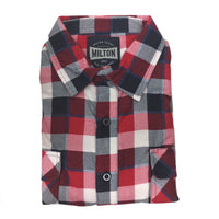 Milton Mens Full Button Flannelette Shirt