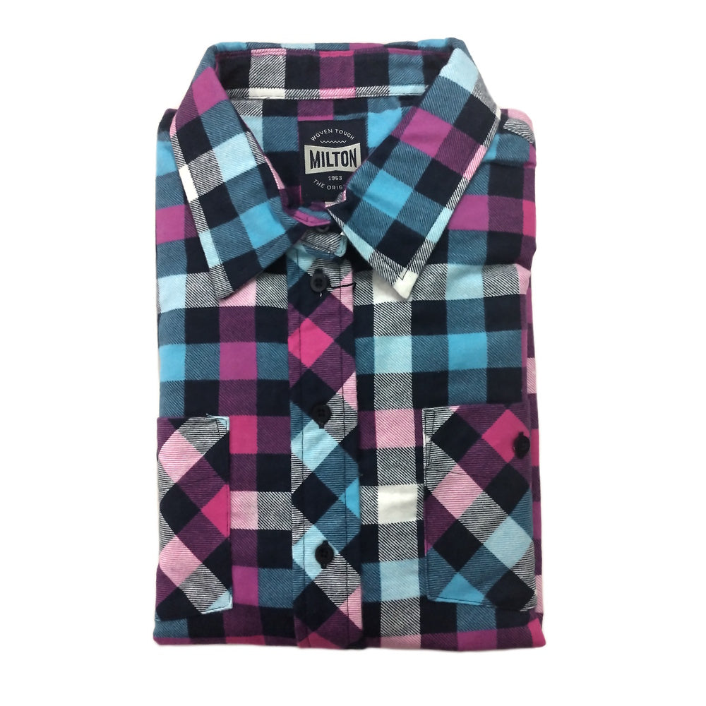 Milton Womens Full Button Flannelette Shirt