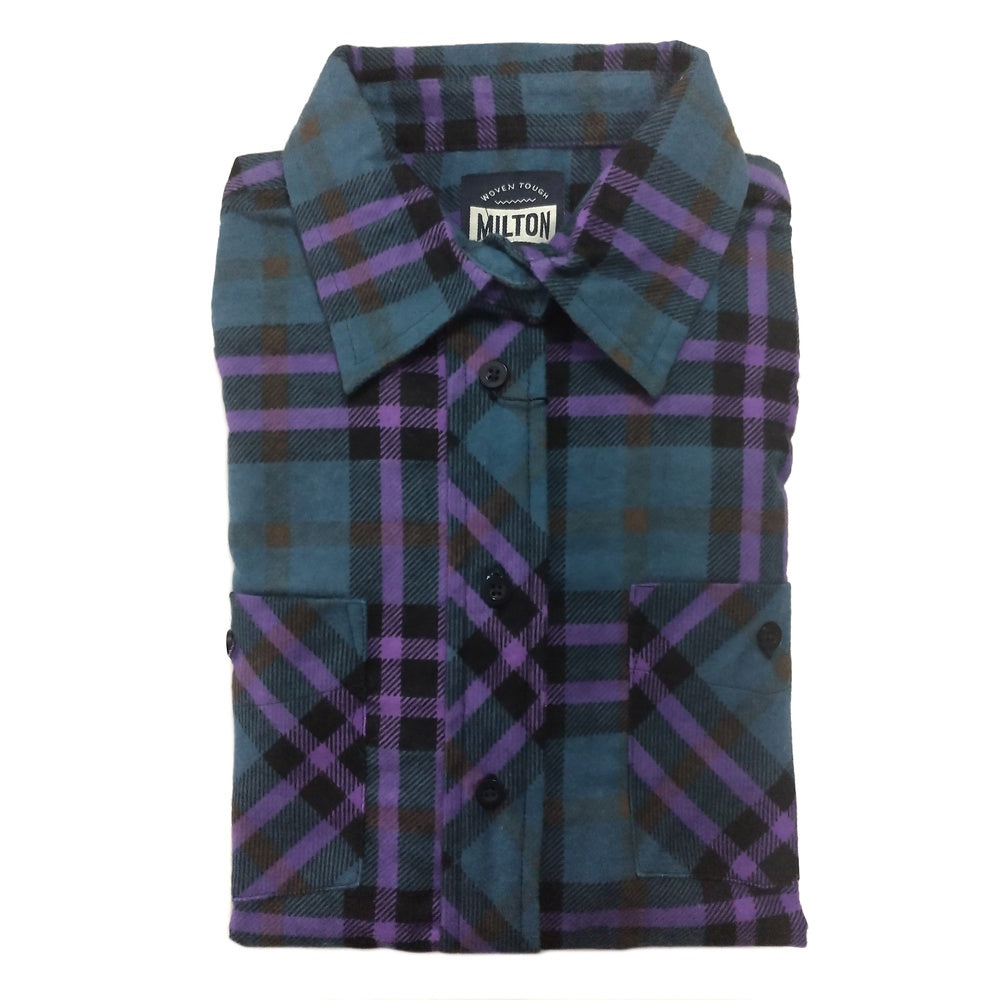 Milton Womens Full Button Flannelette Shirt