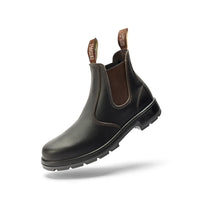 Toe down angle of Mongrel K9 Elastic Sided Boot in Claret