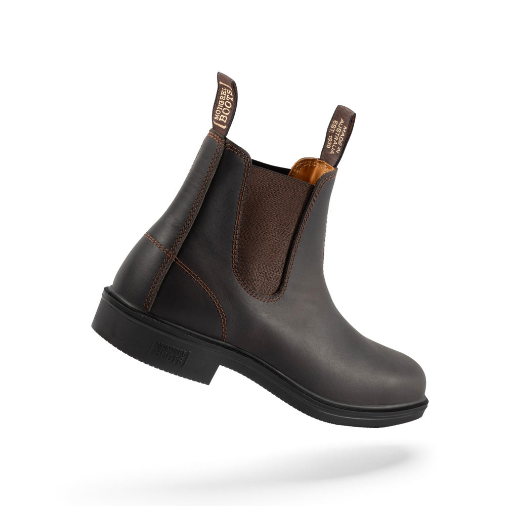 Mongrel K9-2 Claret Kip leather boot with elastic side panels