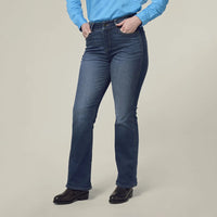 Mustang Womens Signature Bootcut Jeans (Stonewash)