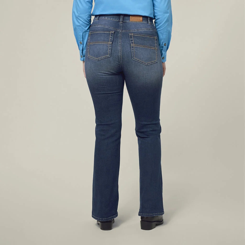 Mustang Womens Signature Bootcut Jeans (Stonewash)