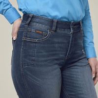 Mustang Womens Signature Bootcut Jeans (Stonewash)