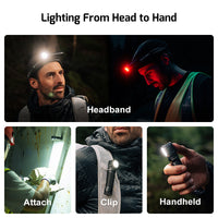 Olight Perun 3 Right Angle Torch / Headlamp Black