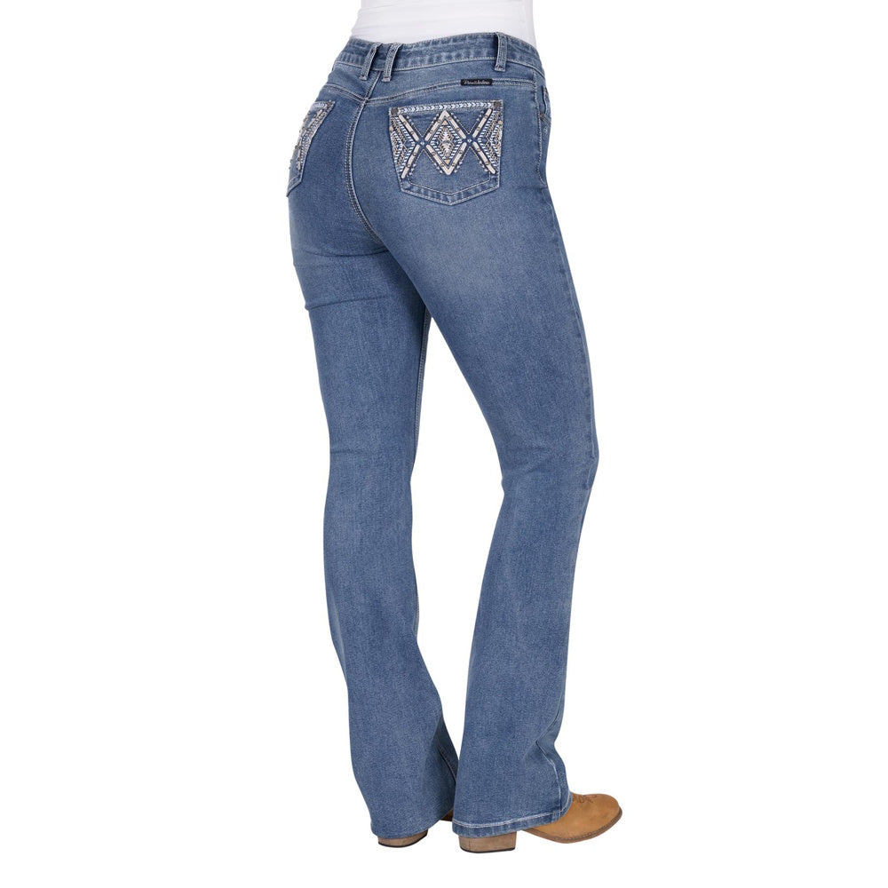 Pure Western Womens Pam High Rise Boot Cut Jeans
