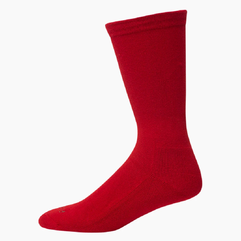Pussyfoot Womens Non Tight Cushion Foot Health Sock in Red