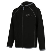 Front of Ridgeline Kids Raglan Hoodie in Black