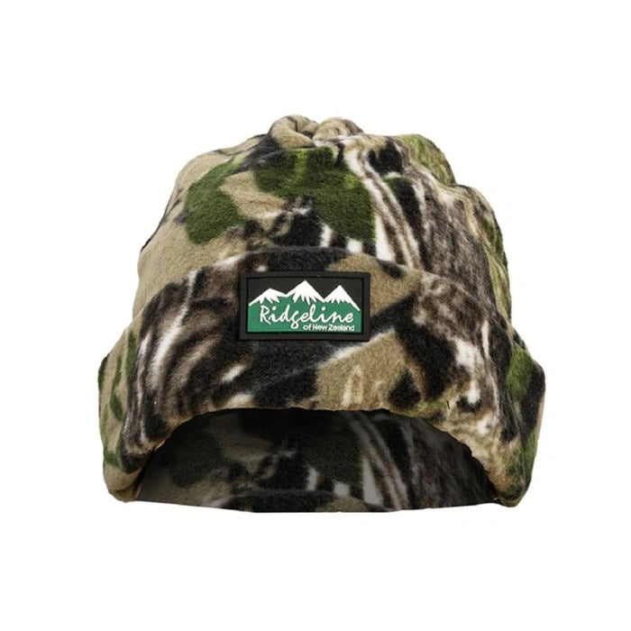 Ridgeline Polar Fleece Beanie in Buffalo Camo