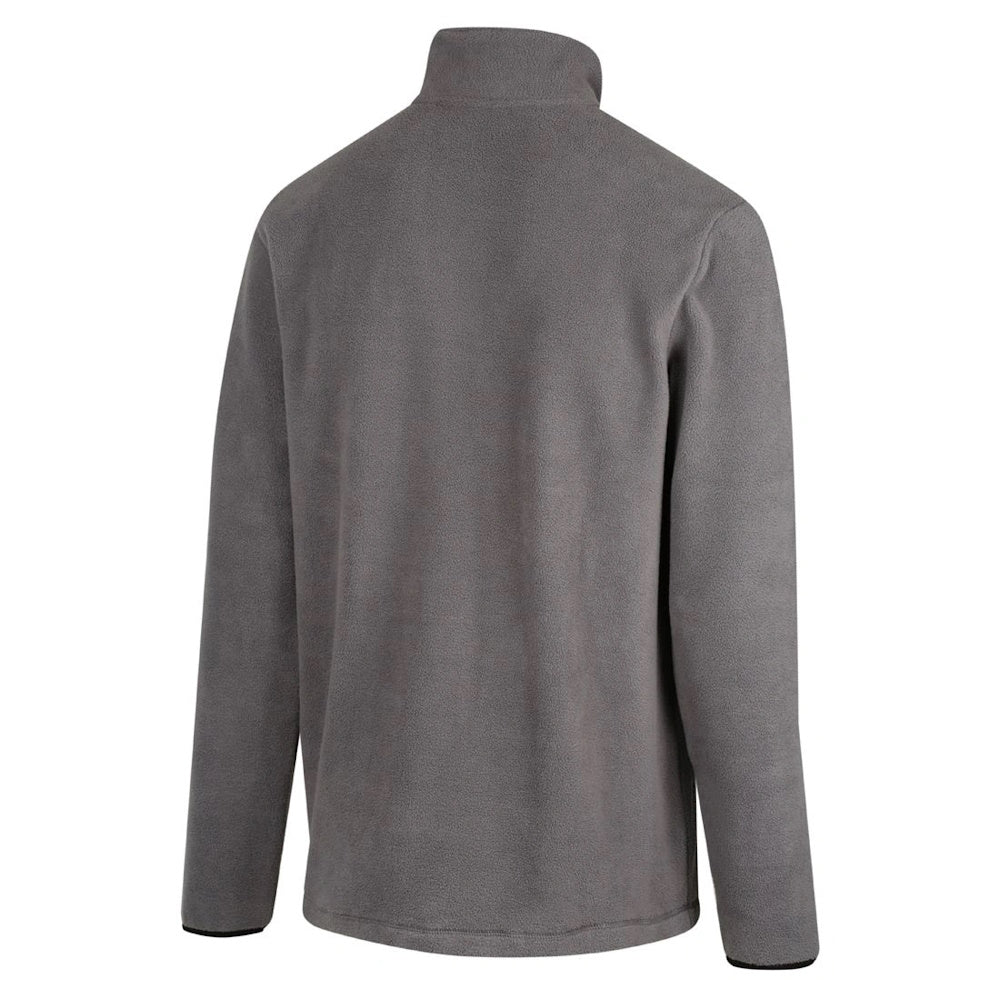 Back of Ridgeline Waterline Rig Fleece Top in Grey