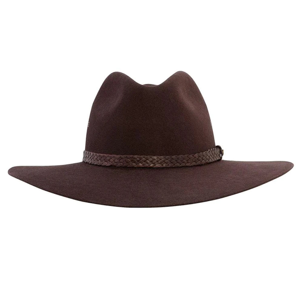 Front of Akubra Riverina Hat in Loden