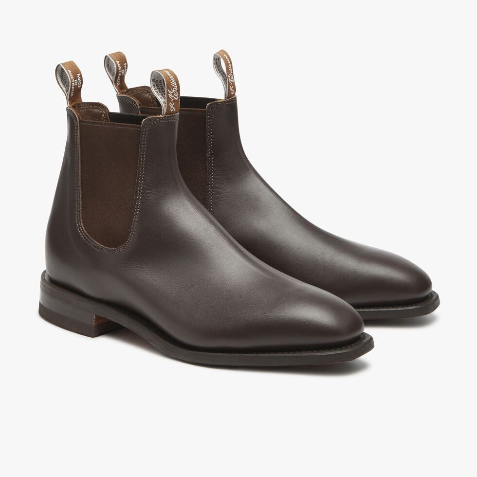 Side view of R.M.Williams Dynamic Flex Craftsman Boots in Chestnut