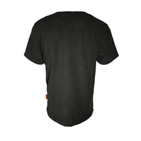 Back view of Spika Mens Alpine Fleece T-Shirt in Black