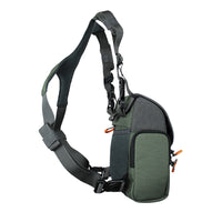 Side of Spika Drover Bino Pack in Olive