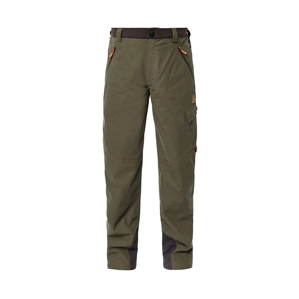 Front view of Spika Men's Valley Pants in Olive