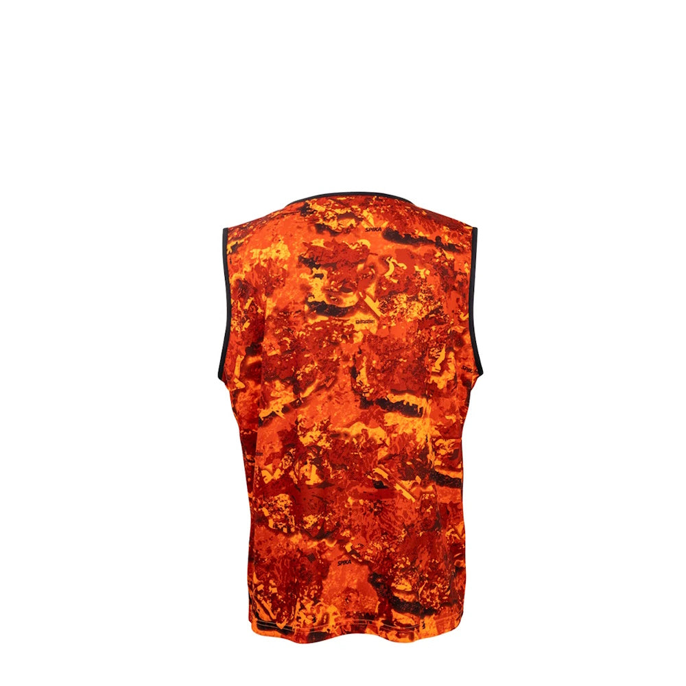 Back view of Spika Ranger Vest in Biarri Blaze Camo